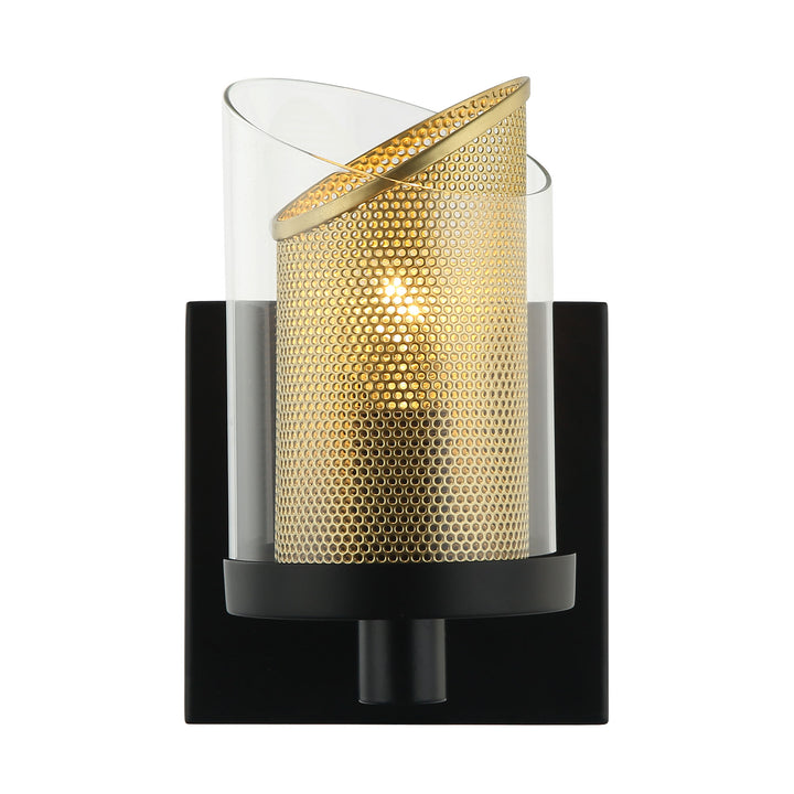 So Inclined 246B01BLGO 1-Light Vanity Light - Black/Gold