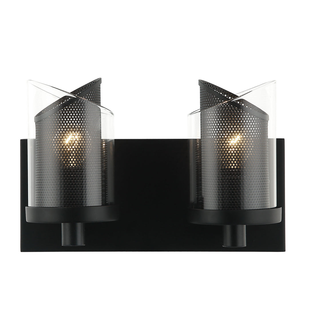 So Inclined 246B02BL 2-Light Vanity Light - Black
