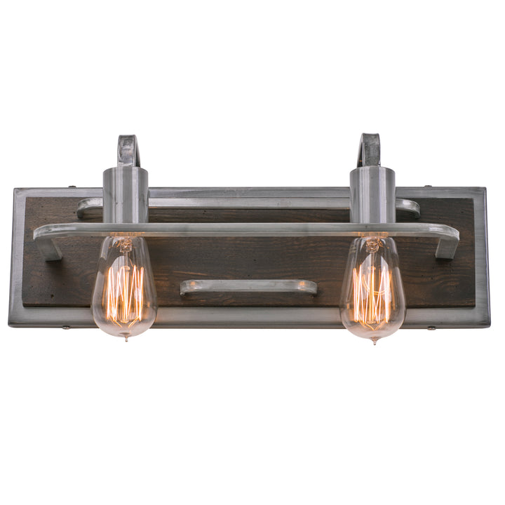 Lofty 268B02SL 2-Light Vanity Light - Steel