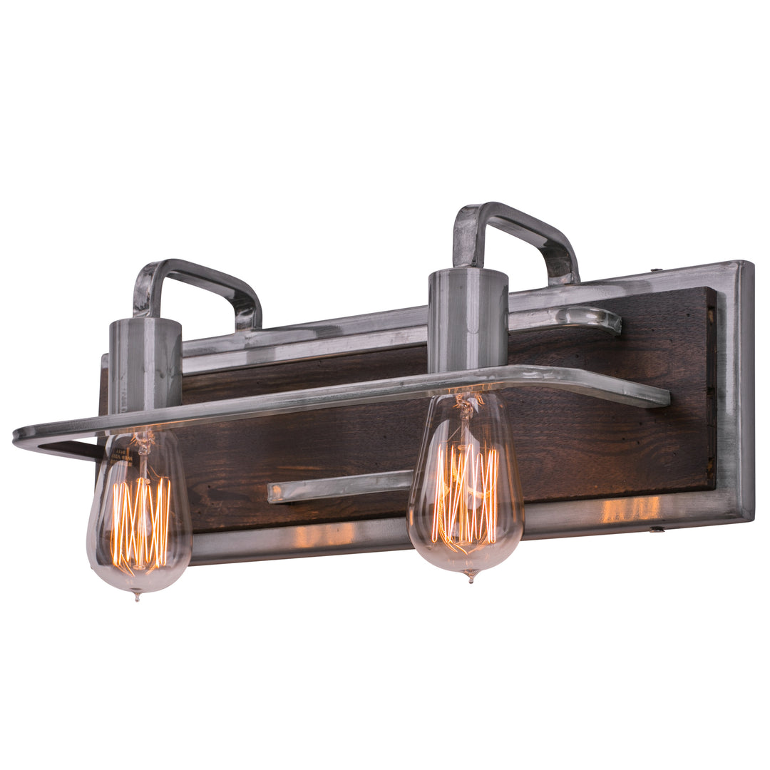 Lofty 268B02SL 2-Light Vanity Light - Steel