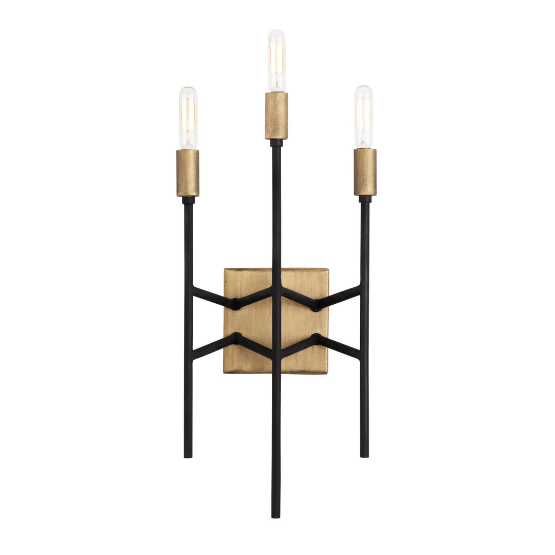 Bodie 314W03HGCB 3-Light Wall Sconce - Havana Gold/Carbon