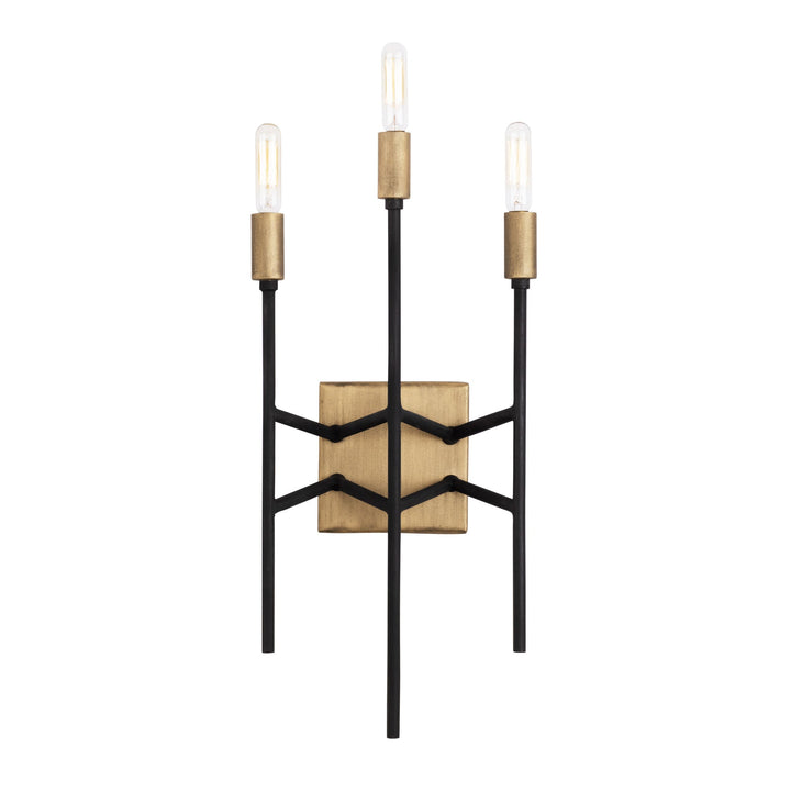 Bodie 314W03HGCB 3-Light Wall Sconce - Havana Gold/Carbon