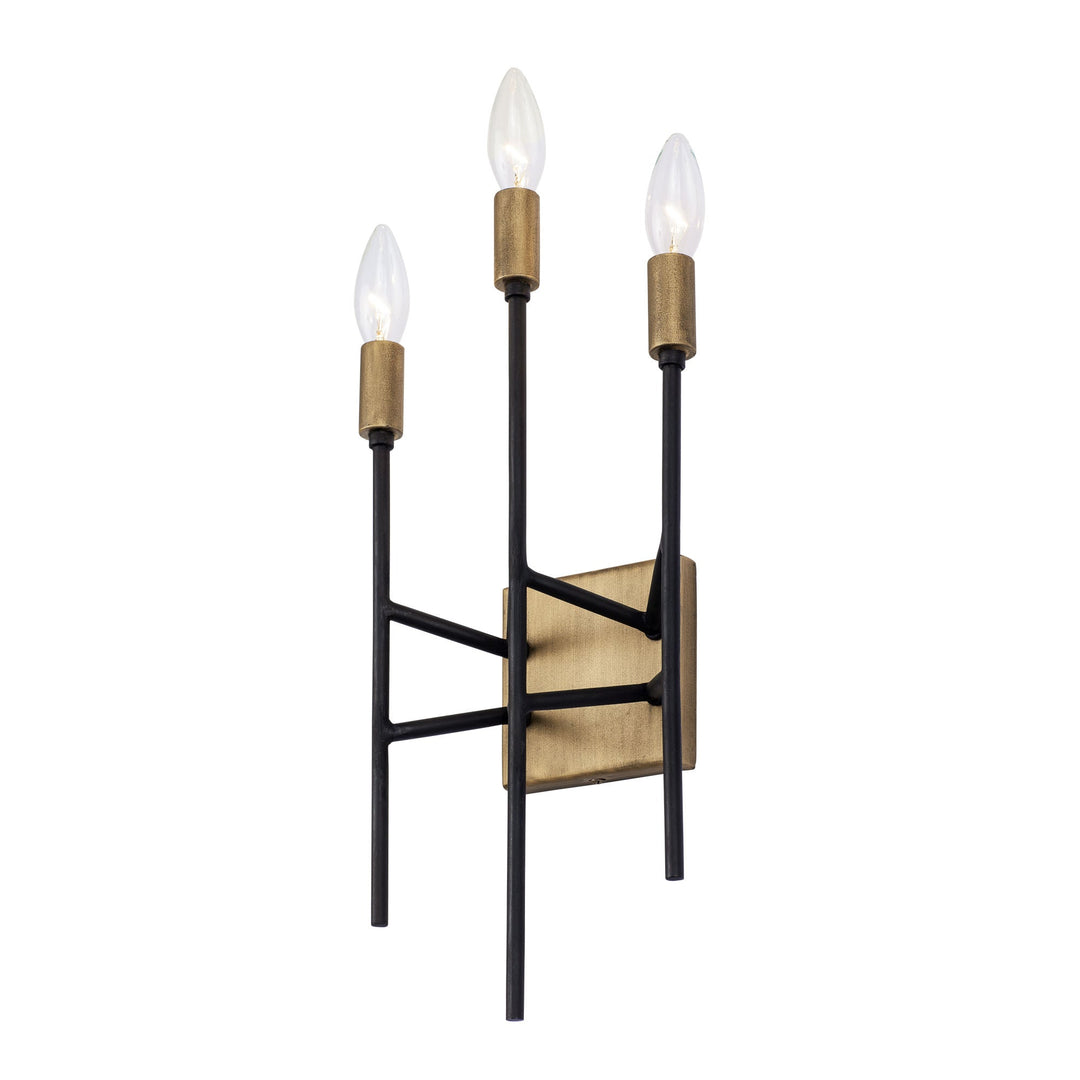 Bodie 314W03HGCB 3-Light Wall Sconce - Havana Gold/Carbon
