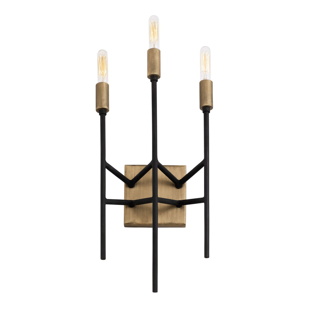 Bodie 314W03HGCB 3-Light Wall Sconce - Havana Gold/Carbon