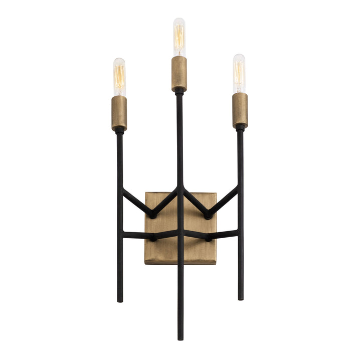 Bodie 314W03HGCB 3-Light Wall Sconce - Havana Gold/Carbon