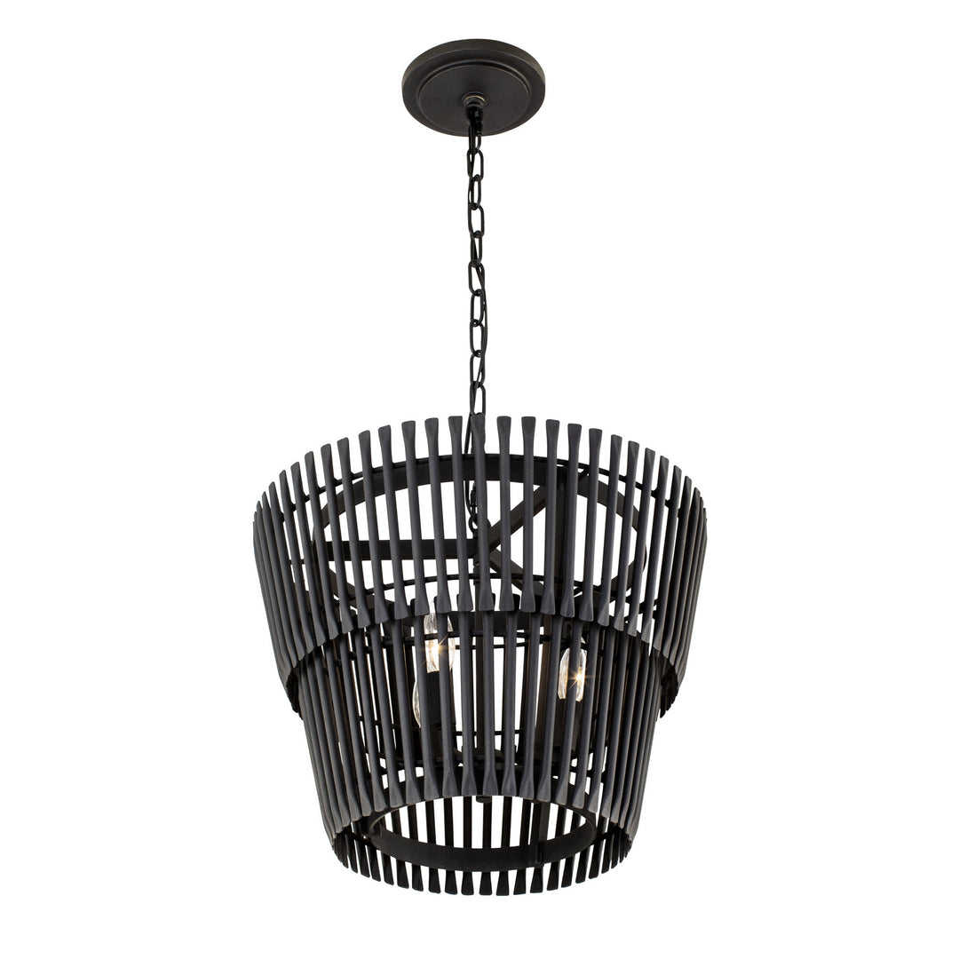 Apollo 355P03CB 3-Light Pendant Light - Carbon Black