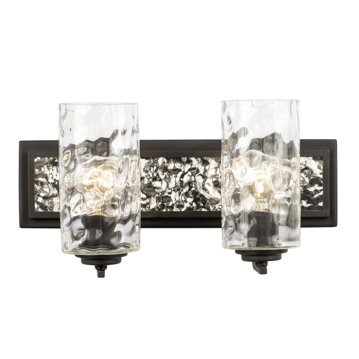 Hammer Time 371B02CBPS 2-Light Vanity Light - Carbon/Polished Stainless