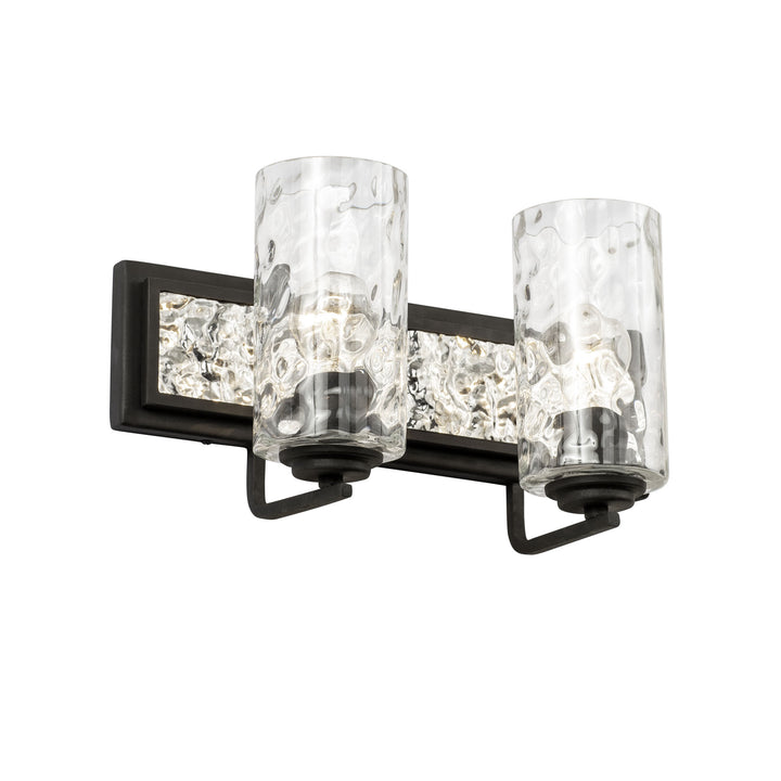 Hammer Time 371B02CBPS 2-Light Vanity Light - Carbon/Polished Stainless