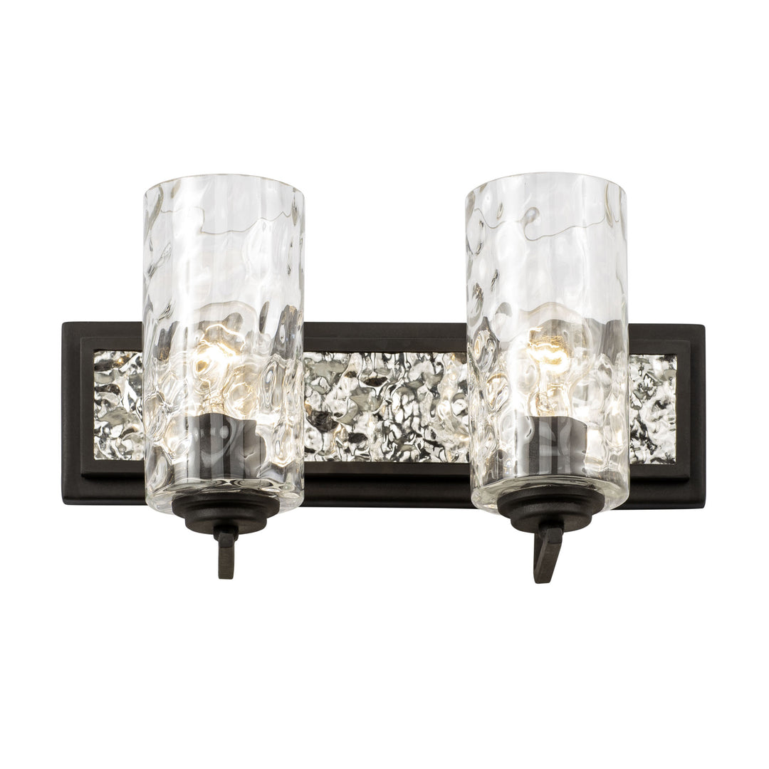 Hammer Time 371B02CBPS 2-Light Vanity Light - Carbon/Polished Stainless