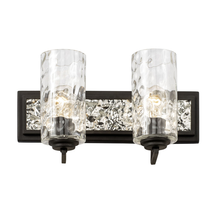 Hammer Time 371B02CBPS 2-Light Vanity Light - Carbon/Polished Stainless