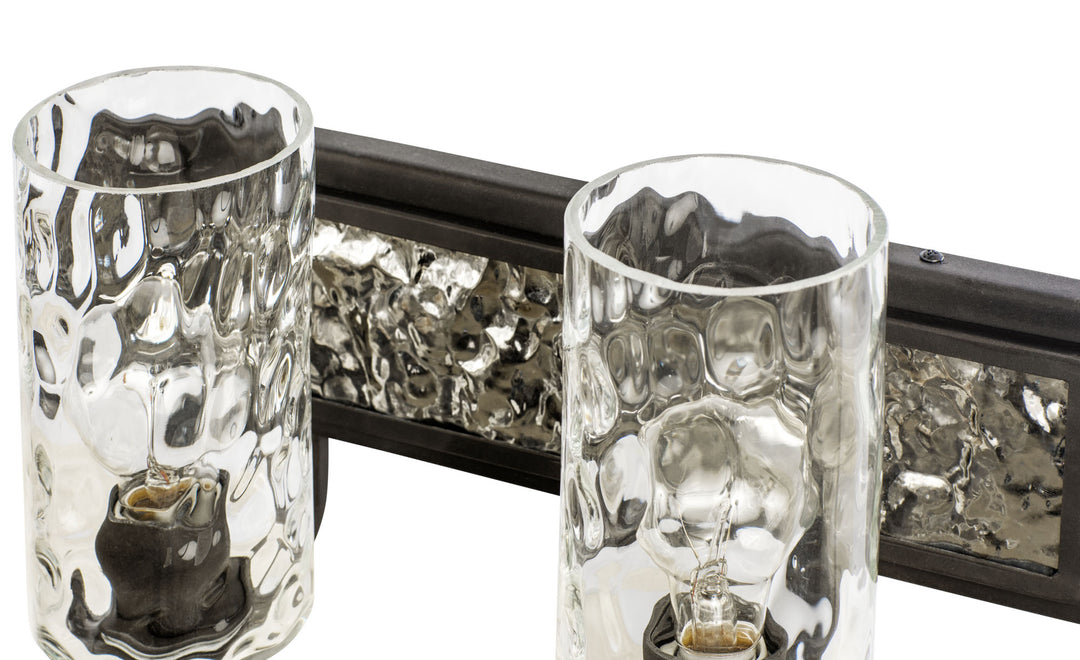 Hammer Time 371B02CBPS 2-Light Vanity Light - Carbon/Polished Stainless