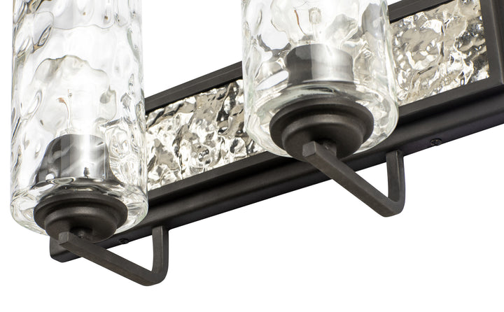 Hammer Time 371B02CBPS 2-Light Vanity Light - Carbon/Polished Stainless