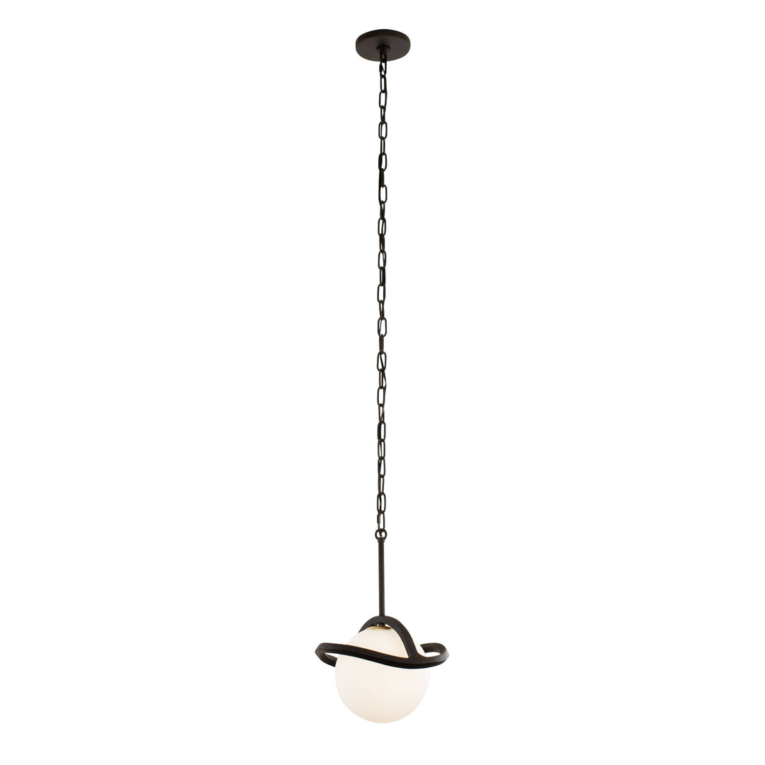 Black Betty 374M01CBFG 1-Light Mini Pendant Light - Carbon/French Gold