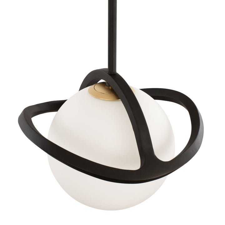 Black Betty 374M01CBFG 1-Light Mini Pendant Light - Carbon/French Gold