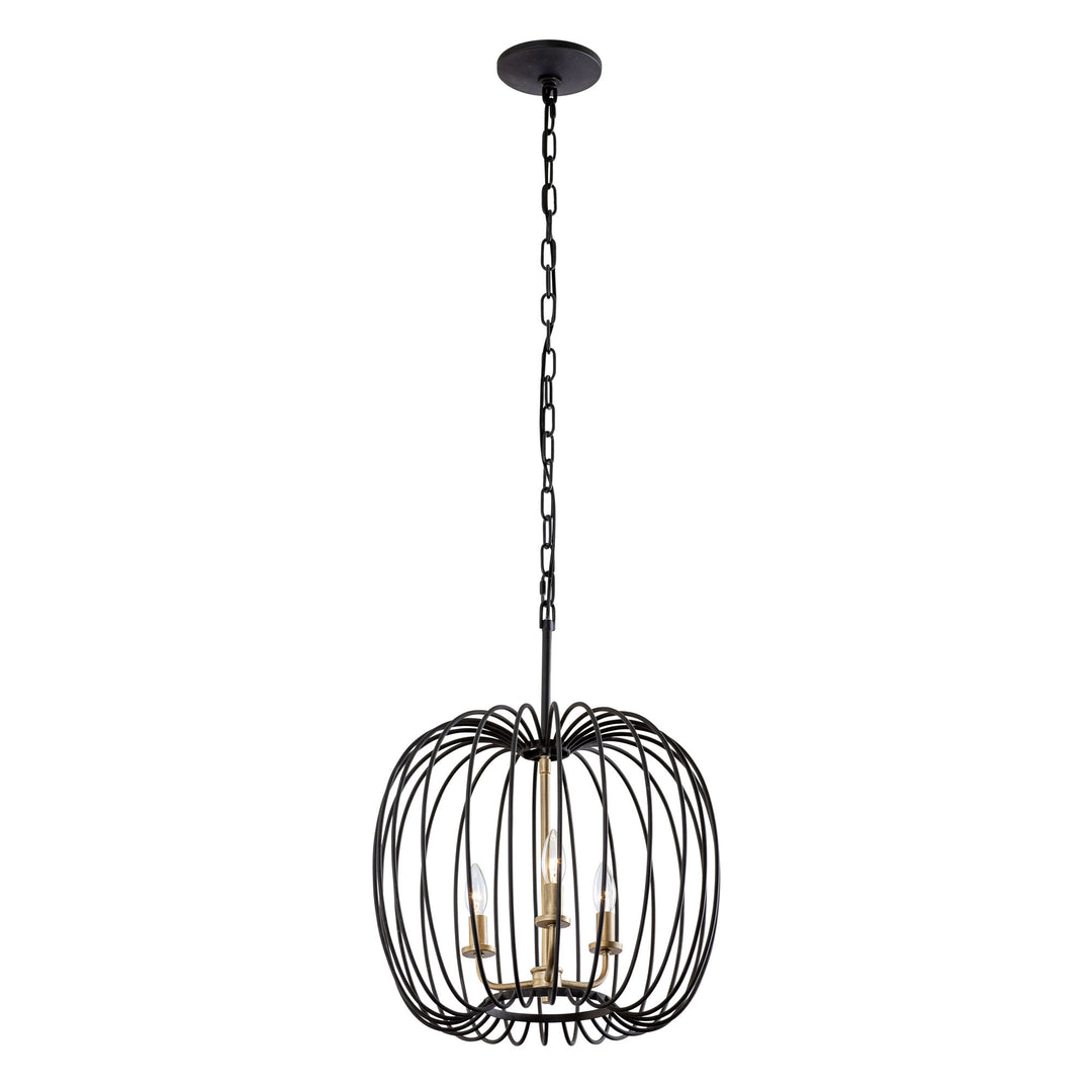 Nico 375P03CBHG 3-Light Pendant Light - Carbon/Havana Gold