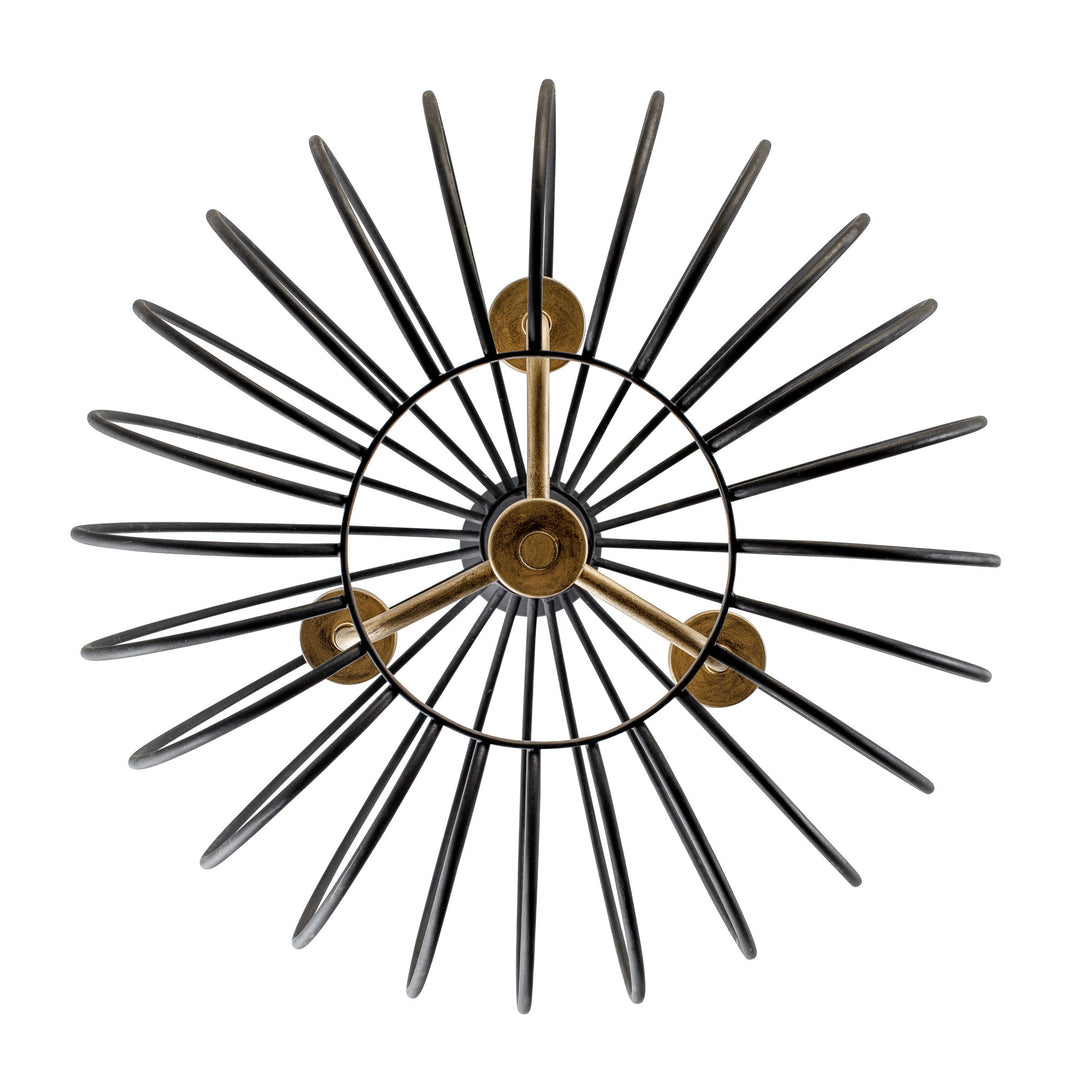 Nico 375P03CBHG 3-Light Pendant Light - Carbon/Havana Gold