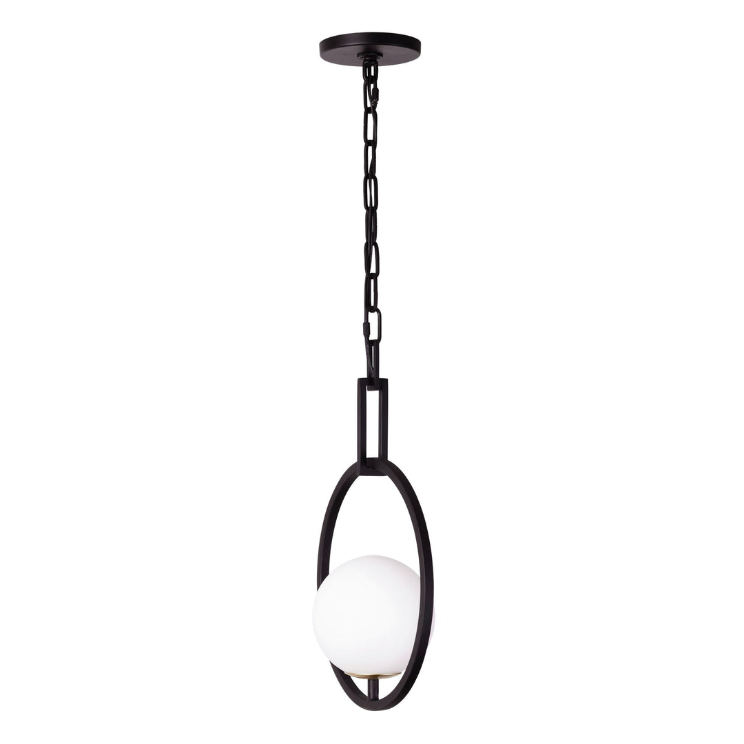 Stopwatch 388P01MBFG 1-Light Pendant Light - Matte Black/French Gold