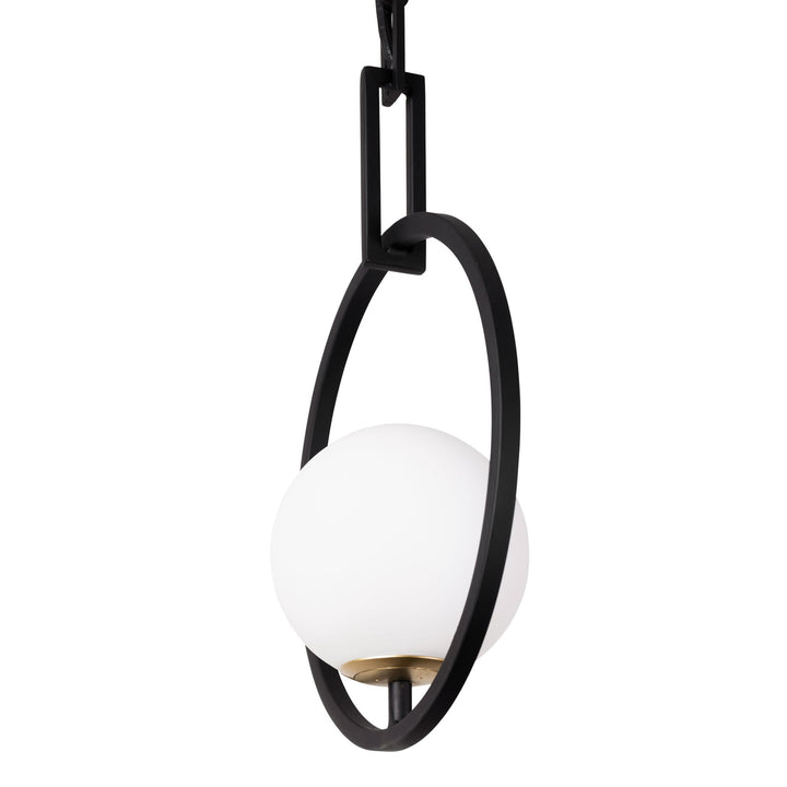 Stopwatch 388P01MBFG 1-Light Pendant Light - Matte Black/French Gold