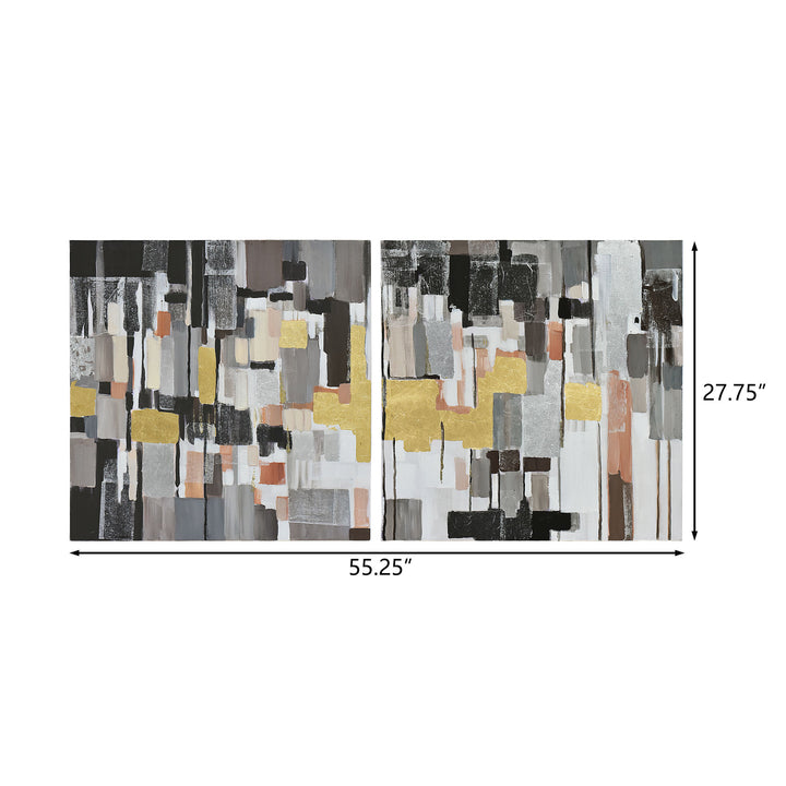 Leaf of Faith 435WA11 3D Diptych Wall Art