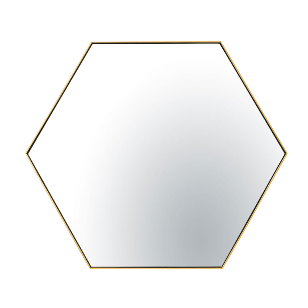 Put A Spell On You 436MI30GO 30-in Hex Mirror - Gold