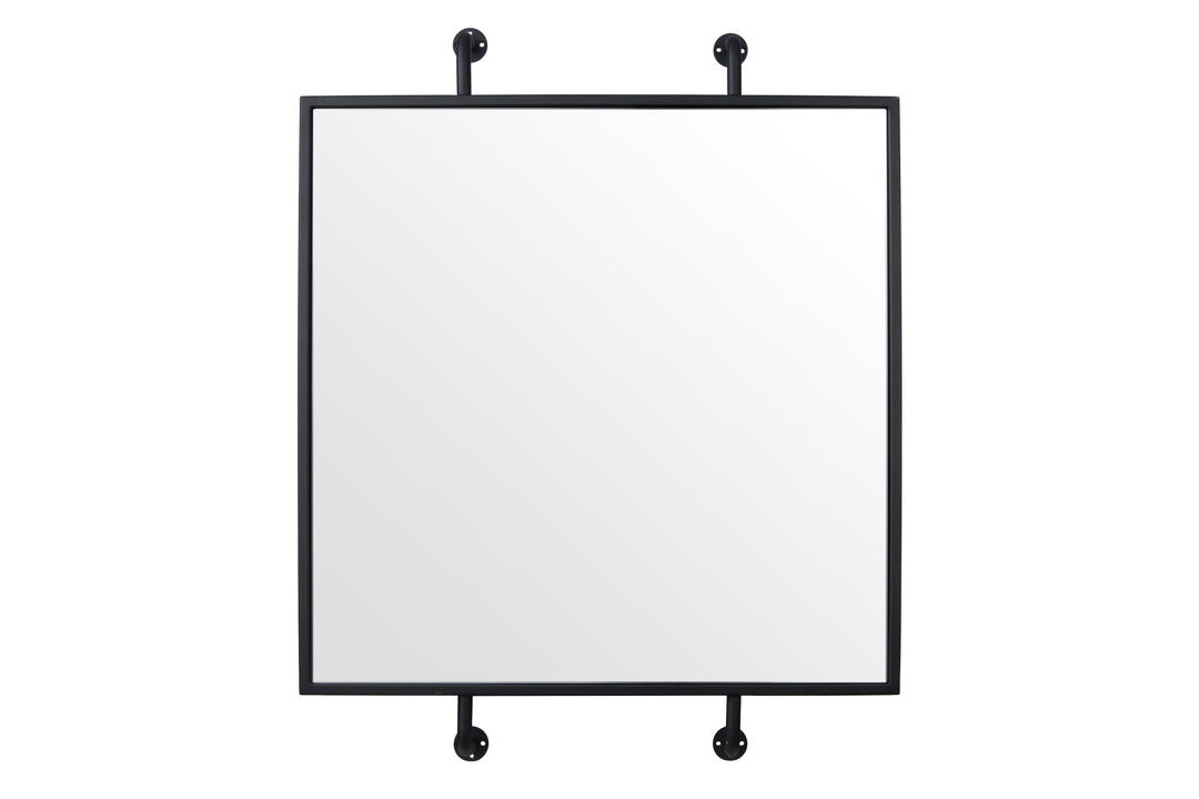 Tycho 4DMI0103 32x26 Square Wall Mirror - Black