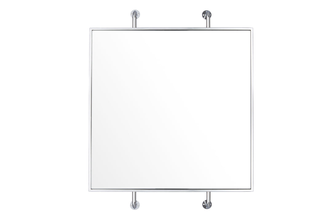 Tycho 4DMI0104 32x26 Square Mirror - Polished Nickel