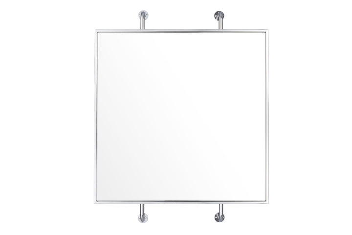 Tycho 4DMI0104 32x26 Square Mirror - Polished Nickel