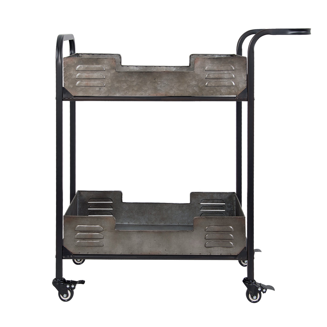 Elixir 4FEN0201 Rustic Metal Bar Cart