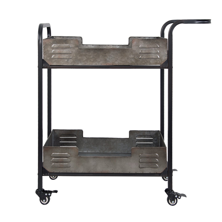 Elixir 4FEN0201 Rustic Metal Bar Cart