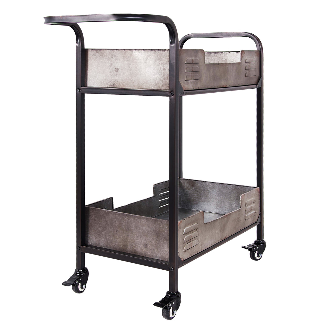 Elixir 4FEN0201 Rustic Metal Bar Cart