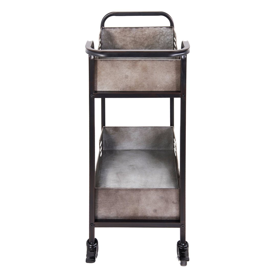 Elixir 4FEN0201 Rustic Metal Bar Cart