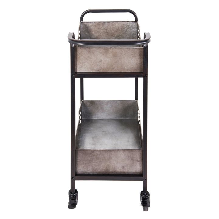 Elixir 4FEN0201 Rustic Metal Bar Cart