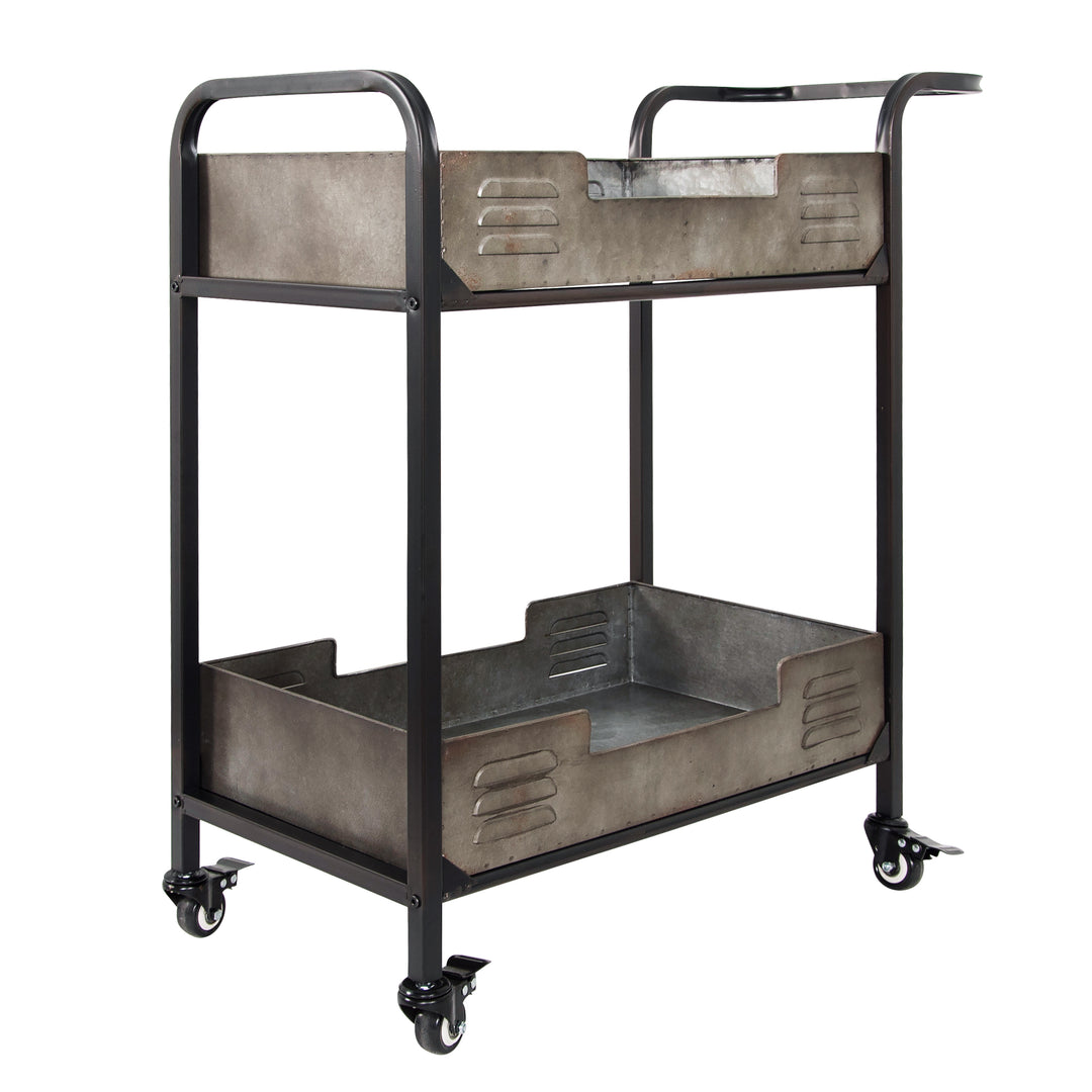 Elixir 4FEN0201 Rustic Metal Bar Cart
