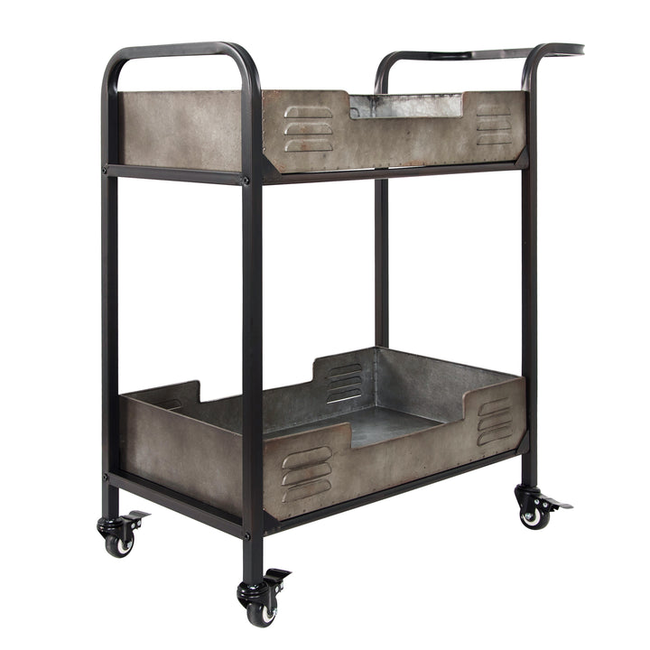 Elixir 4FEN0201 Rustic Metal Bar Cart