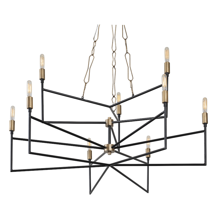 Bodie 314C09HGCB 9-Light Chandelier - Havana Gold/Carbon
