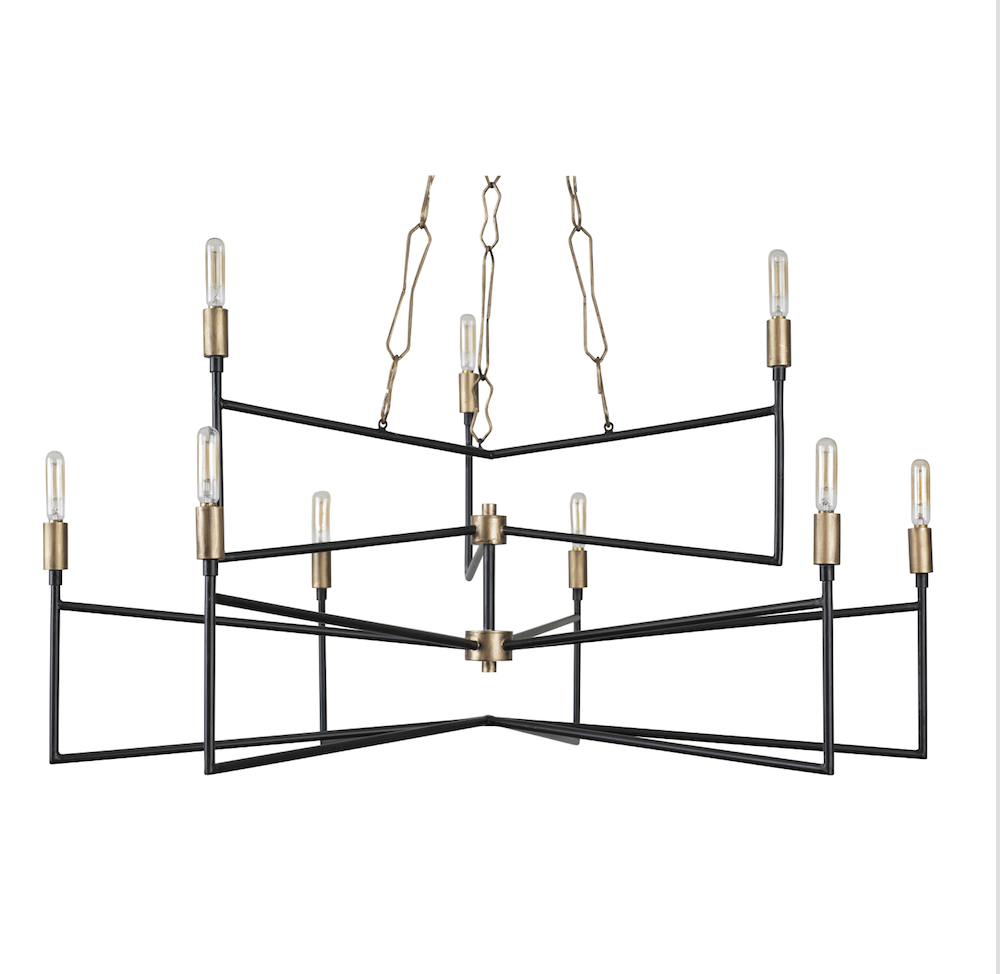 Bodie 314C09HGCB 9-Light Chandelier - Havana Gold/Carbon