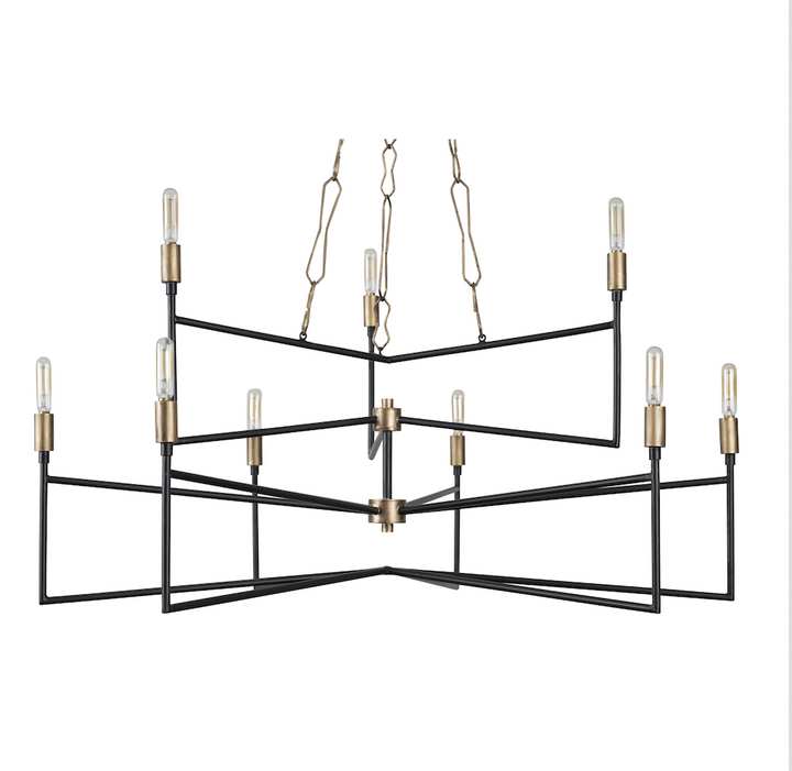 Bodie 314C09HGCB 9-Light Chandelier - Havana Gold/Carbon