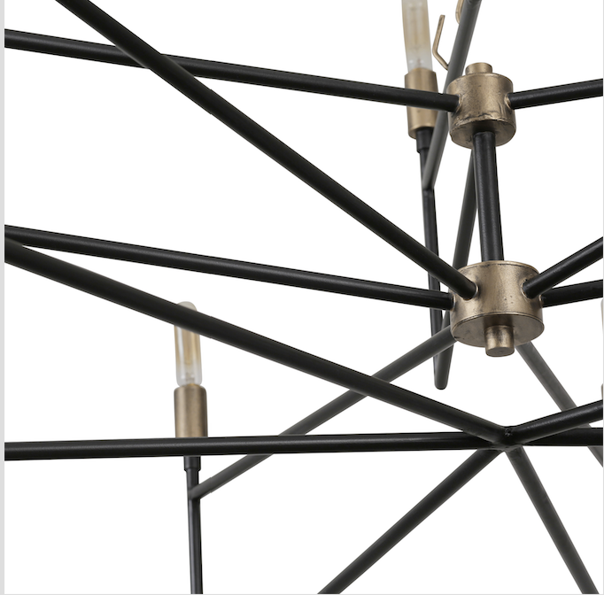 Bodie 314C09HGCB 9-Light Chandelier - Havana Gold/Carbon