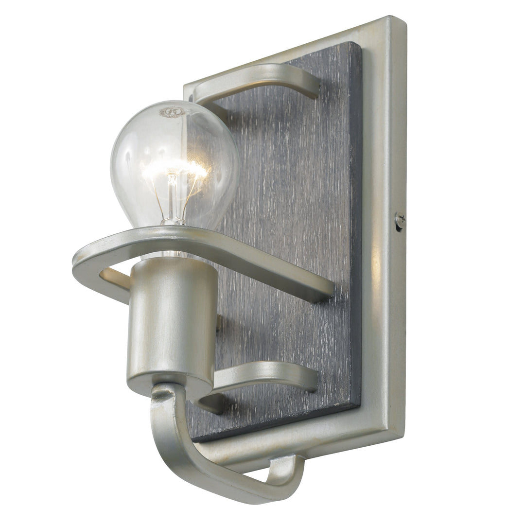 Lofty 1-Lt Vanity Light - Silverado/Grey Wood - 268B01SOG