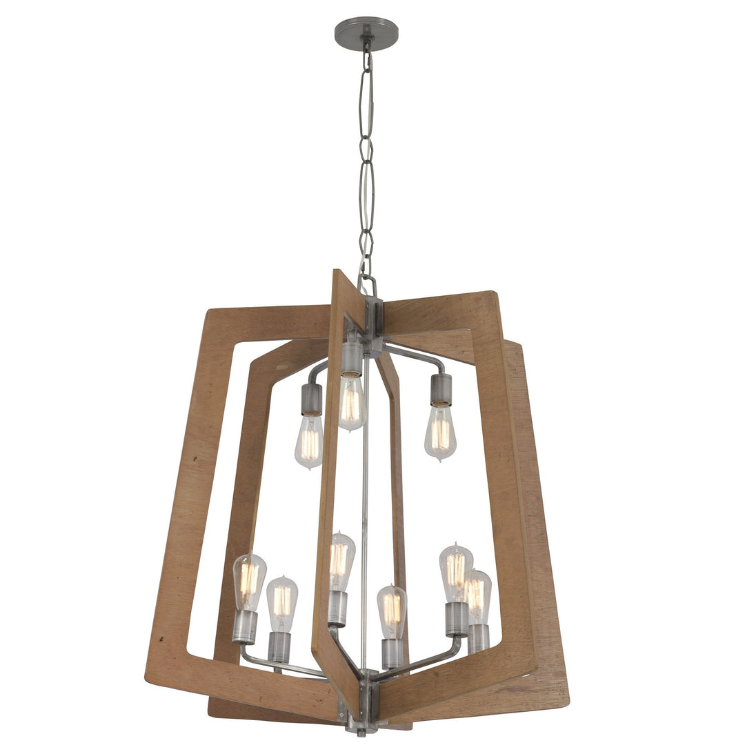 Lofty 9-Lt Chandelier - Steel/Wheat - 268C09SLW