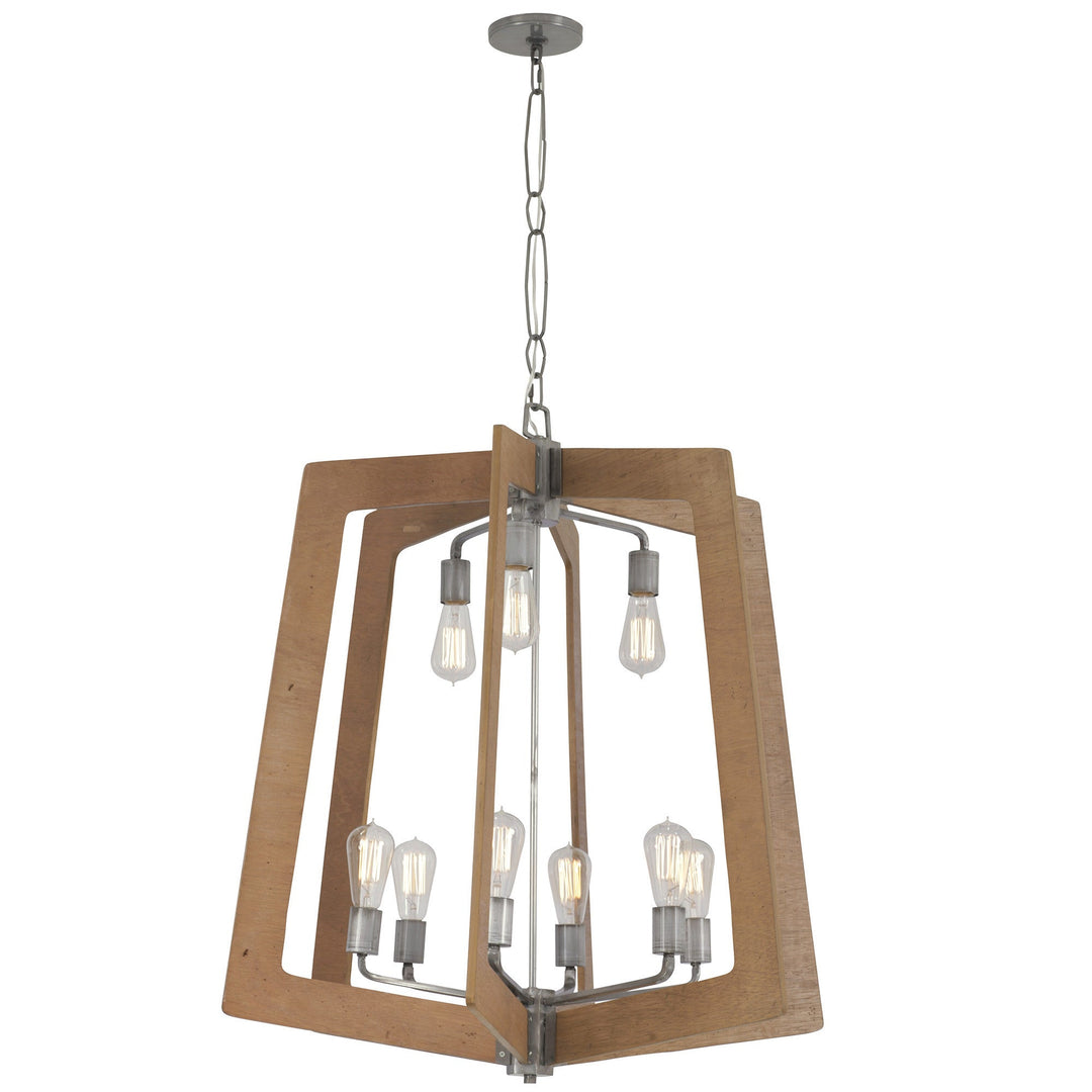 Lofty 9-Lt Chandelier - Steel/Wheat - 268C09SLW