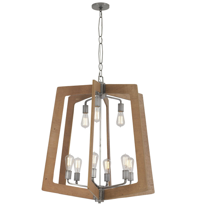 Lofty 9-Lt Chandelier - Steel/Wheat - 268C09SLW
