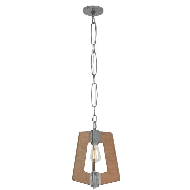 Lofty 1-Lt Mini Pendant Light - Steel/Wheat - 268M01SLW