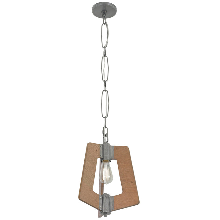 Lofty 1-Lt Mini Pendant Light - Steel/Wheat - 268M01SLW