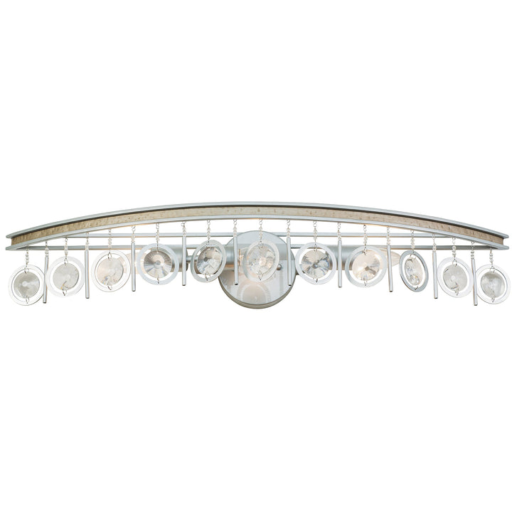 Charmed 3-Lt Vanity Light Fixture - Silver/Champagne Mist - 296B03SICM