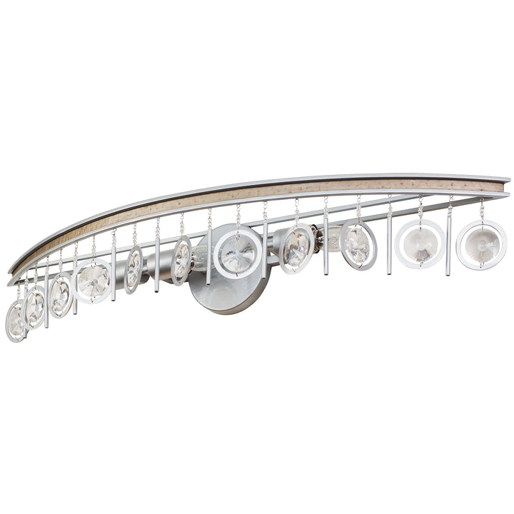 Charmed 3-Lt Vanity Light Fixture - Silver/Champagne Mist - 296B03SICM