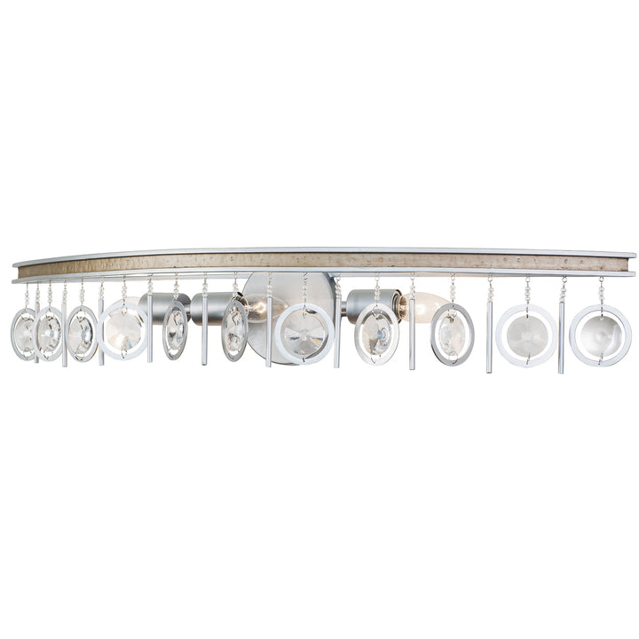 Charmed 3-Lt Vanity Light Fixture - Silver/Champagne Mist - 296B03SICM