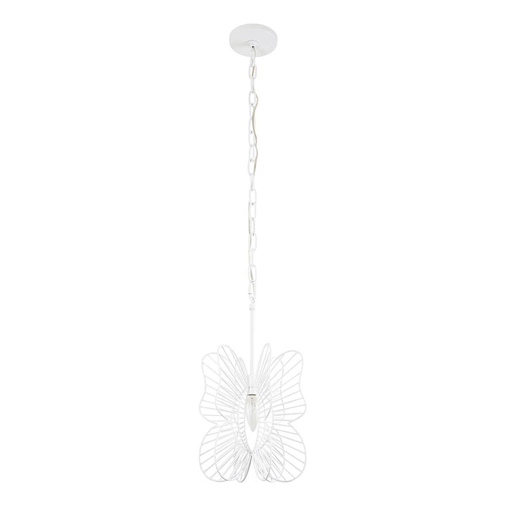 Monarch Butterfly 1-Lt Mini Pendant Light - White - 330M01WH