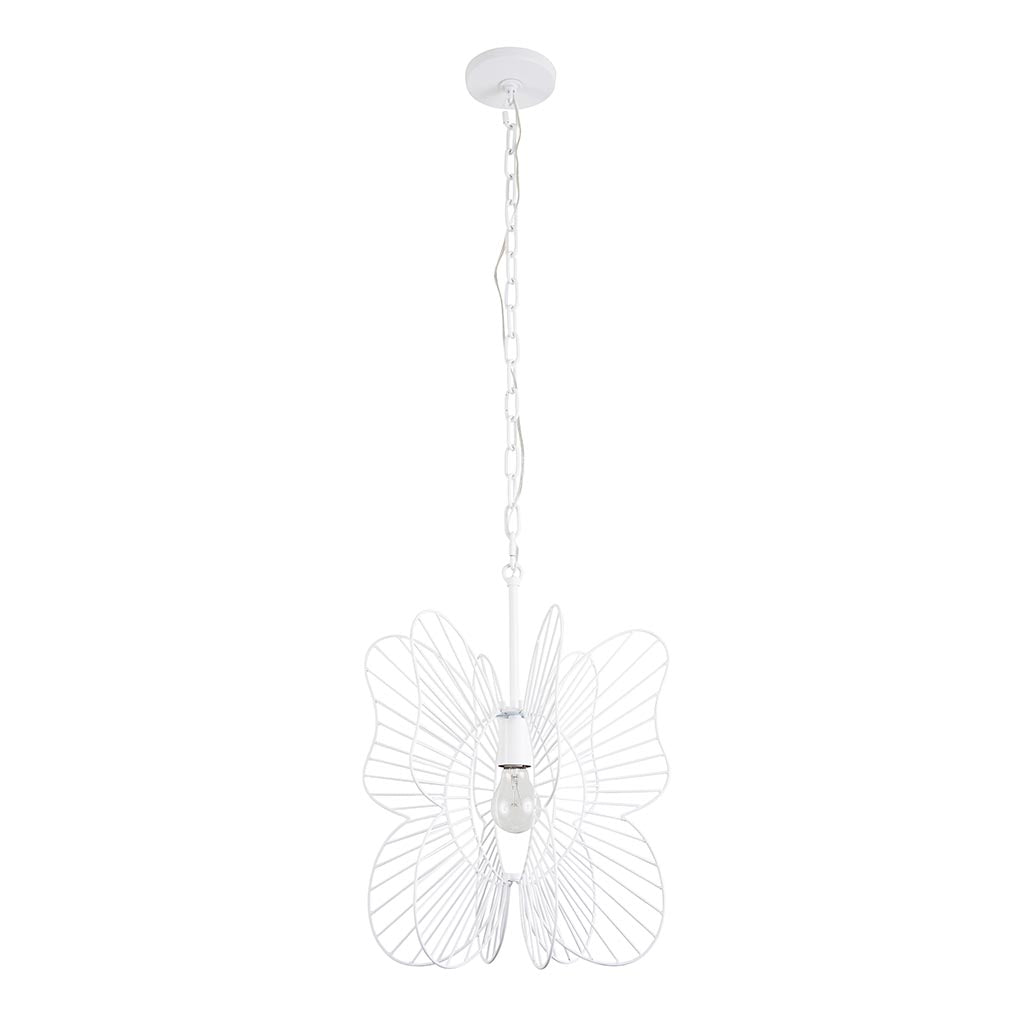Monarch Butterfly 1-Lt Pendant Light - White - 330P01WH
