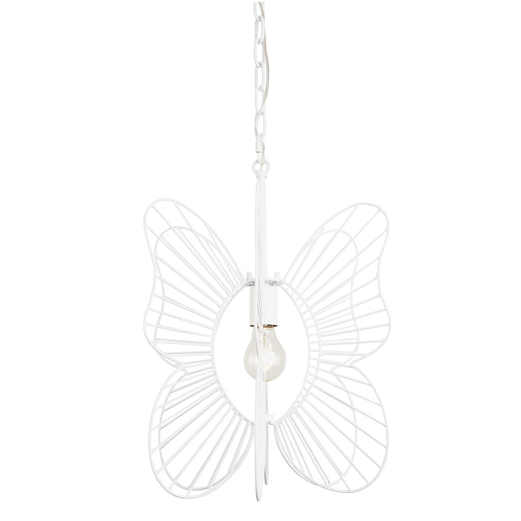 Monarch Butterfly 1-Lt Pendant Light - White - 330P01WH